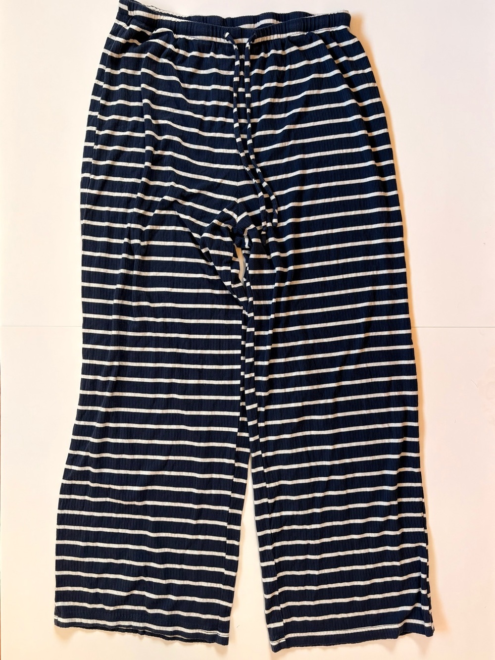 Lucky Brand Navy and White Striped Lounge Pants